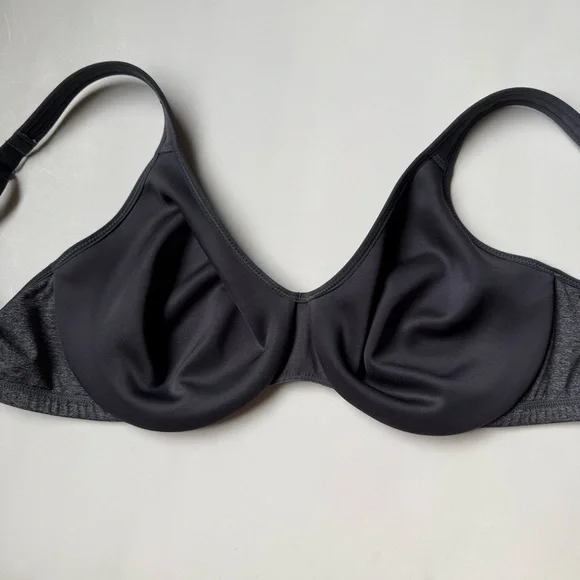 Delimira 34E Full Coverage Minimizer Bra Unlined Support Bra Heather Gray - Picture 4 of 6